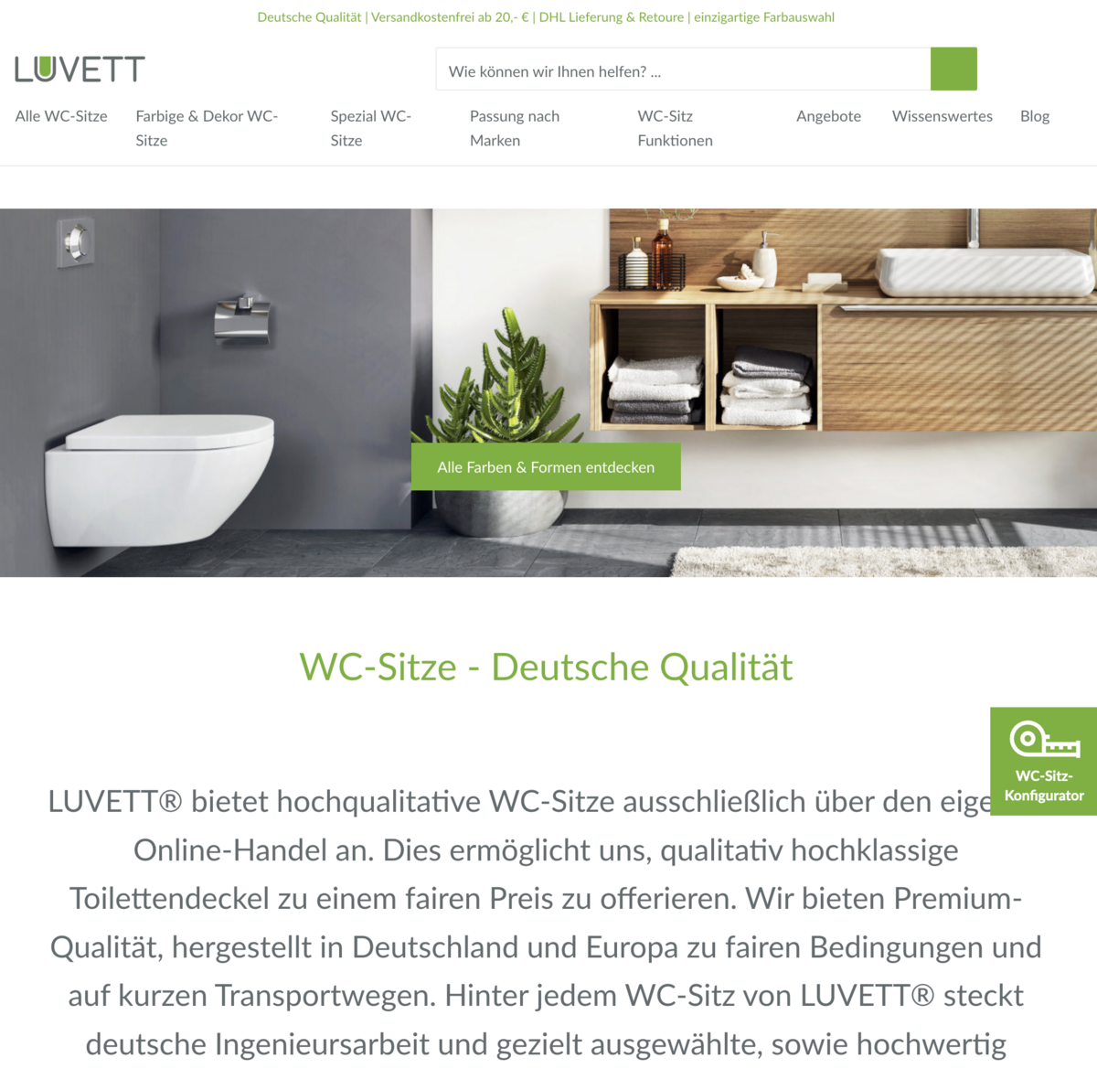 luvett.de Screenshot