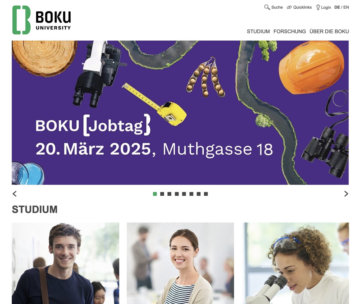 boku.ac.at Screenshot